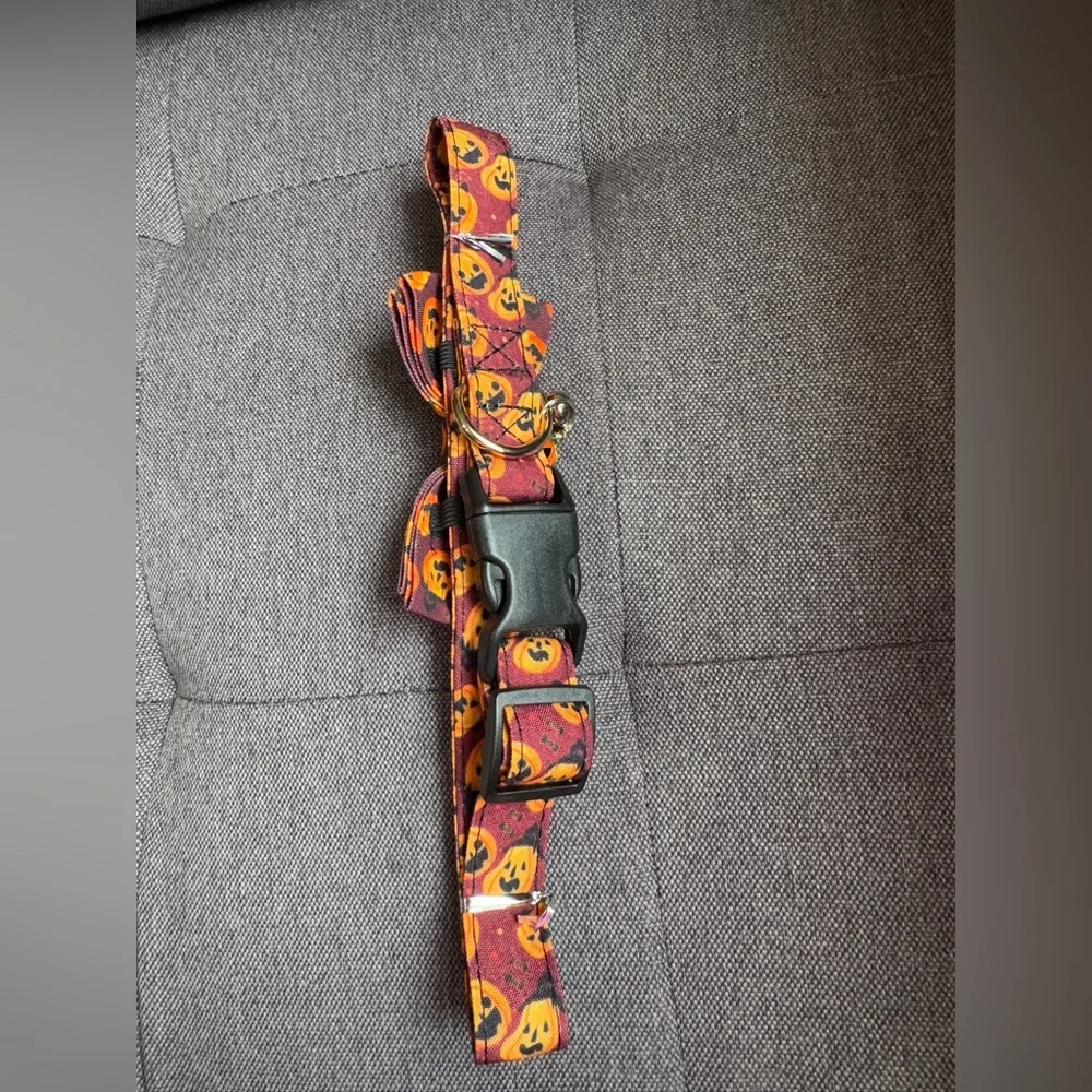 ADOGGYGO Halloween Dog Collar - Adjustable - Pumpkin
